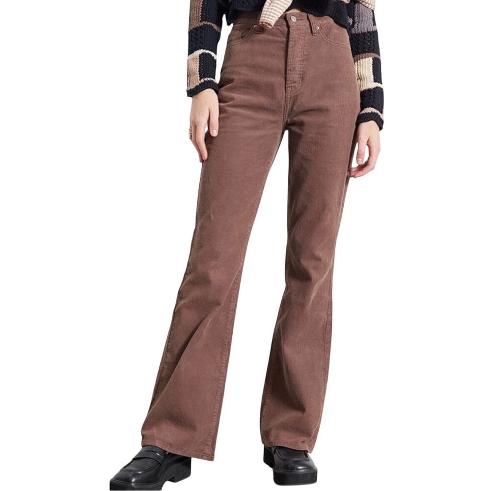 PacSun High Rise Bootcut Corduroy Pants Brown 23